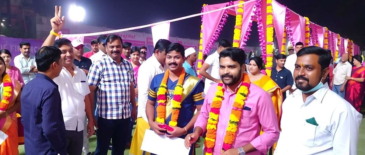 Bengaluru Stars FIFA Karaga Event Bengaluru Stars FIFA Karaga Festival event with traditional decorations