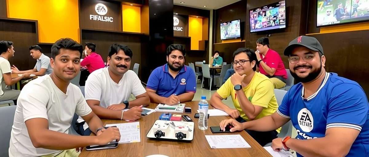 Bengaluru Stars FIFA Community Meetup Bengaluru Stars FIFA players attending a real-world meetup at a local cafΓ©